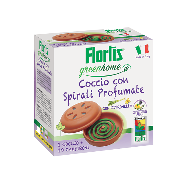coccio con zampironi profumati