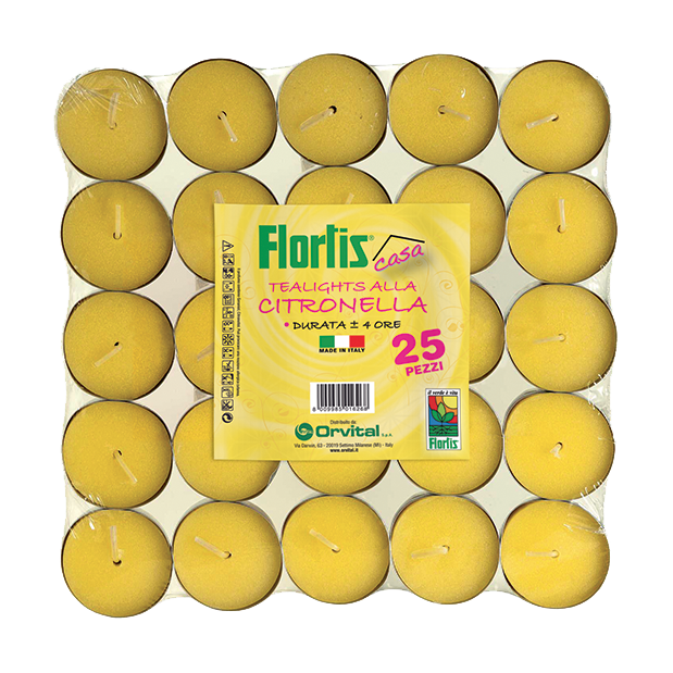 25 TEALIGHTS ALLA CITRONELLA