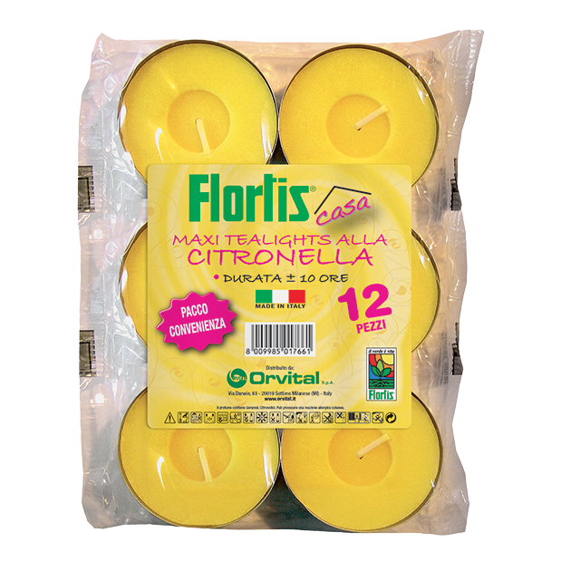 12 MAXI TEALIGHTS ALLA CITRONELLA