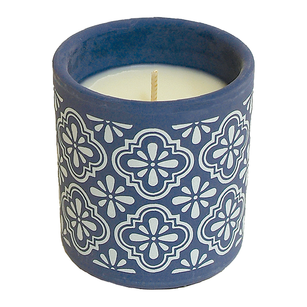 BICCHIERE IN TERRACOTTA CON CITRONELLA - PROVENCE