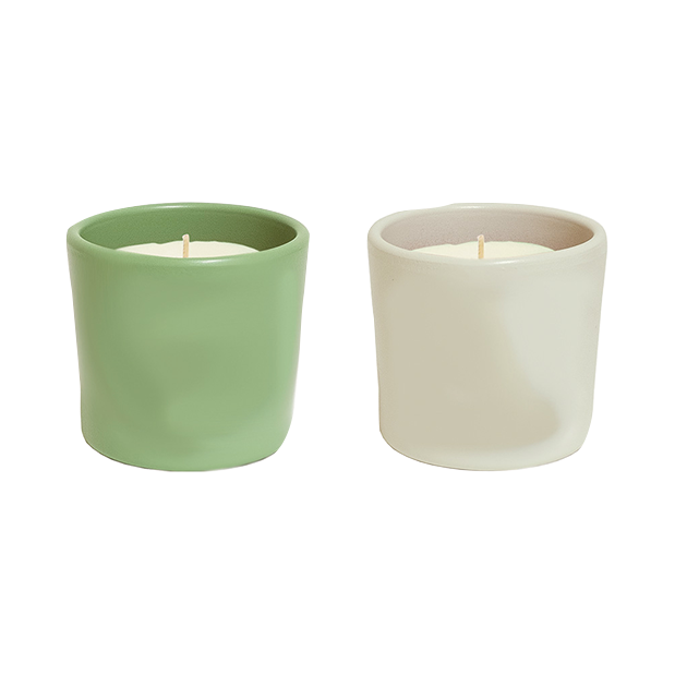 VASO IN TERRACOTTA CON CITRONELLA E EUCALIPTO - NATURAL GREEN