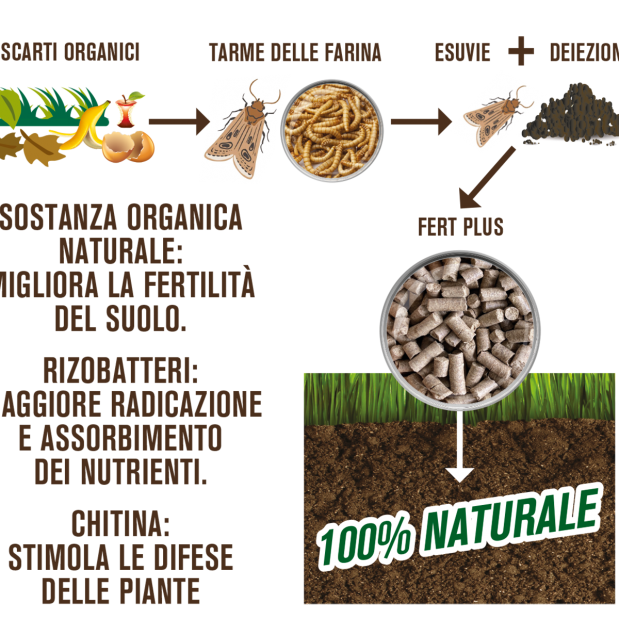 FERT PLUS - LETAME ESSICATO DA INSETTI 4 kG